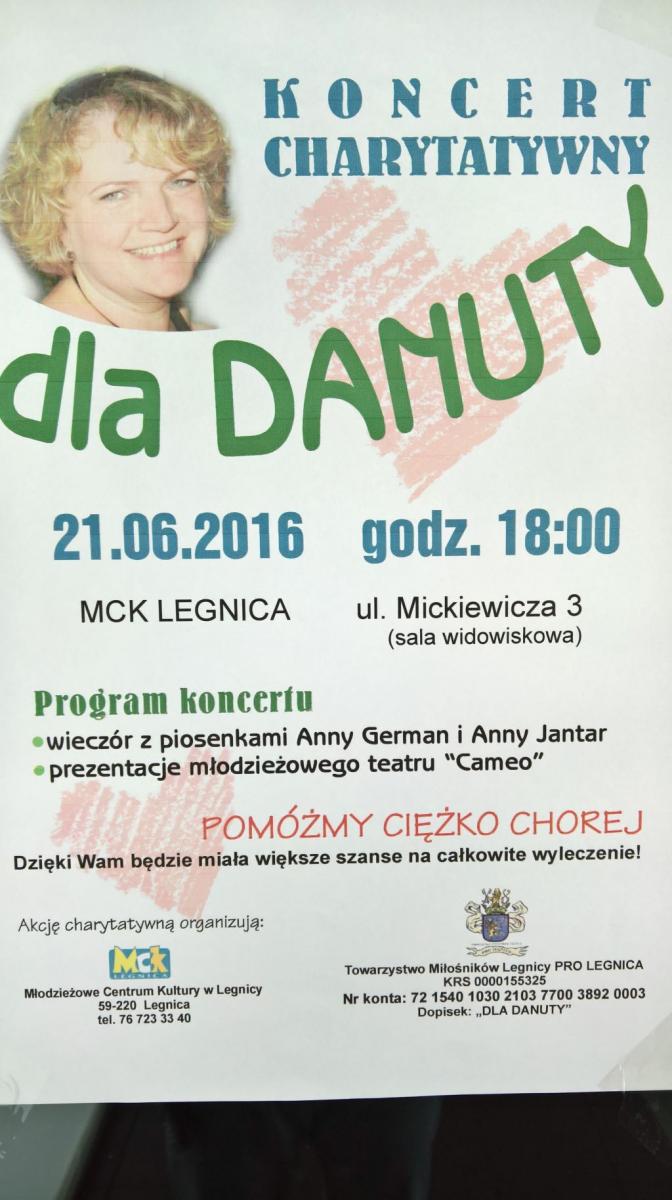 Koncert charytatywny dla Danuty
