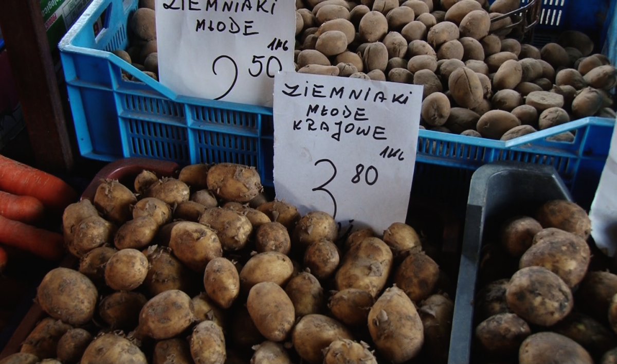Nowalijki na legnickim bazarze - taniej nie będzie