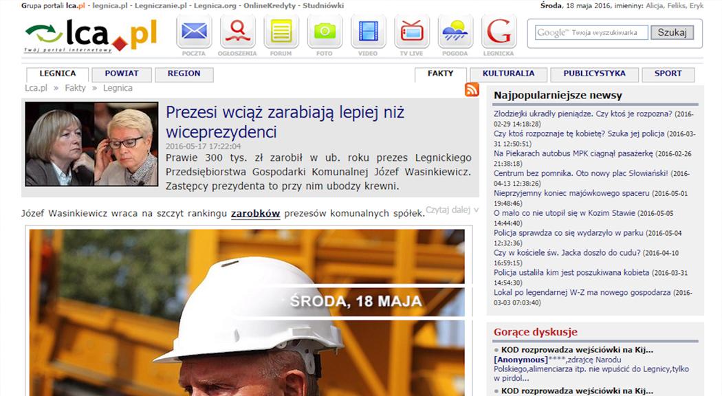 Legnica, Informacje Dami TV, 18.05.2016 