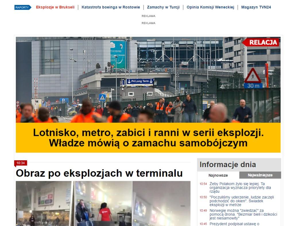 Atak terrorystyczny na lotnisku i w metrze w Brukseli!
