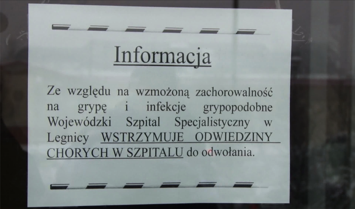 Grypa nie zagraża już legnickim pacjentom