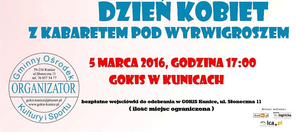 Dzień Kobiet w Kunicach z kabaretem
