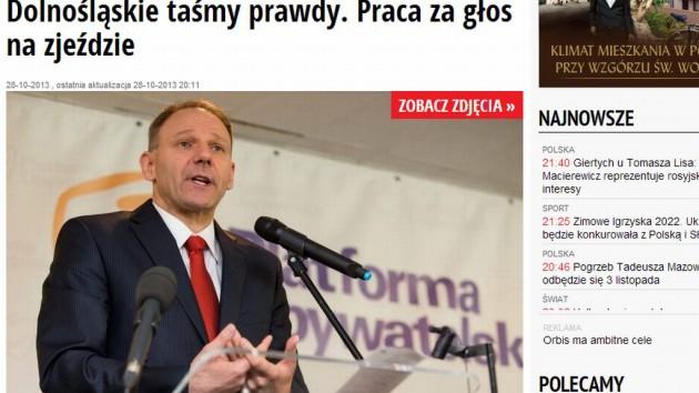 Dolnośląskie taśmy prawdy. Praca za głos na zjeździe