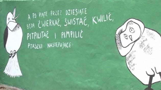 Ptasie radio na ścianie