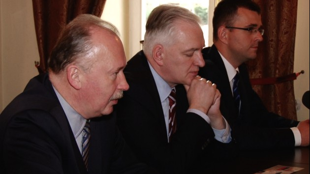 Jarosław Gowin w Legnicy popiera swoich kandydatów