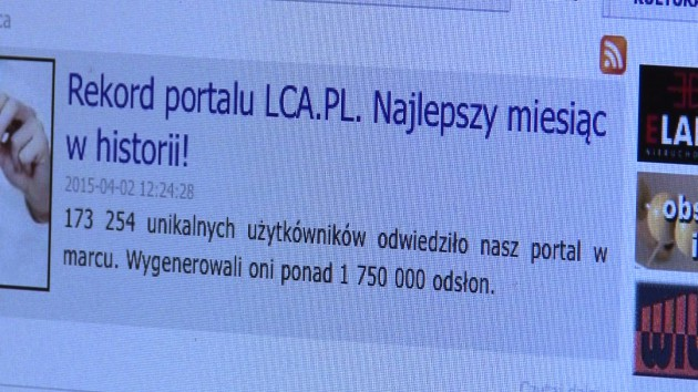 Rekord portalu LCA.PL