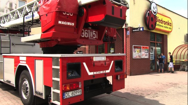 Pożar w jednym z legnickich marketów