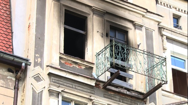 Pożar w centrum miasta