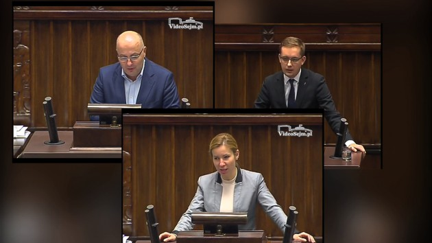 Stępień, Kropiwnicki i Winnicki pierwsze wypowiedzi w Sejmie