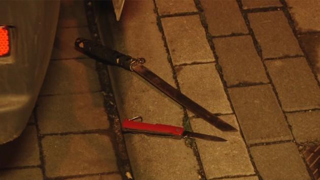 Z szablą "witał" policjantów