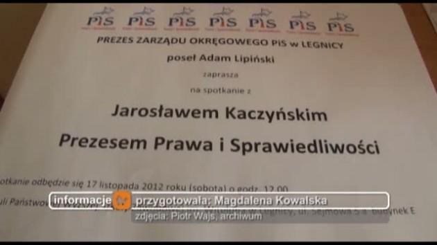 Kaczyński w sobotę odwiedzi Legnicę