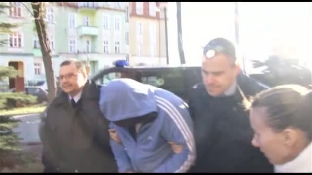Tomasz P. doprowadzony do legnickiej prokuratury 