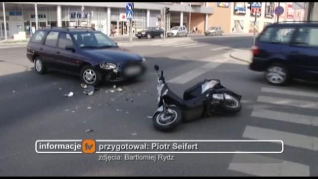 Fordem wjechał w skuter 