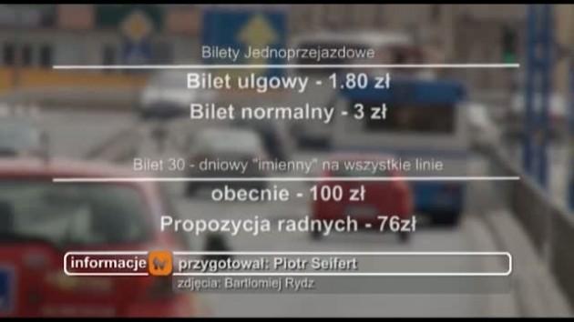 Radni chcą tańszych biletów miesięcznych