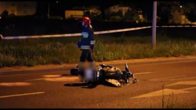 Tragiczny wypadek na motocyklu 