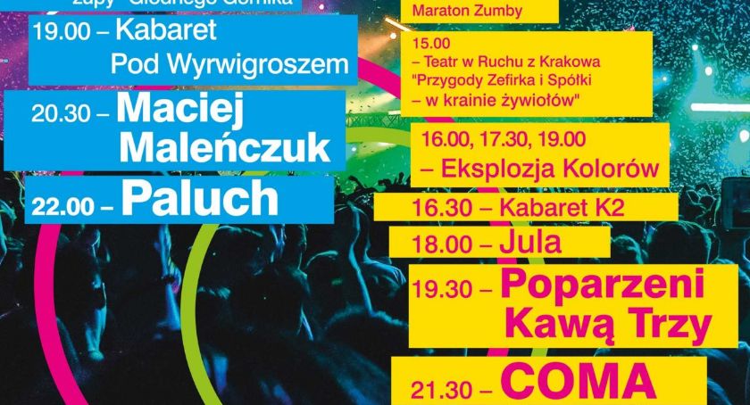 Dni Polkowic: Maleńczuk, Paluch, Coma, Poparzeni Kawą Trzy i aktorzy Teatru Modrzejewskiej