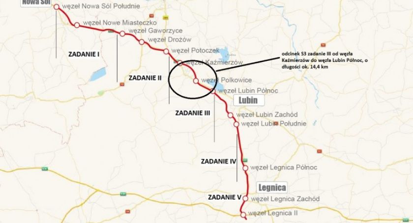 Wiadomo kiedy pojedziemy odcinkiem S3 z Lubina do Polkowic