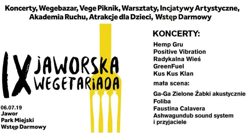 Jaworska Wegetariada - w programie m. in. liczne atrakcje kulinarne i artystyczne