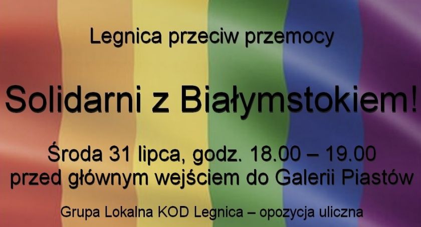 „Legnica solidarna z Białymstokiem”. W środę pikieta KOD-u