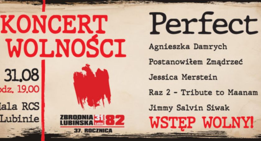 Perfect gwiazdą Wielkiego Koncertu Wolności w Lubinie