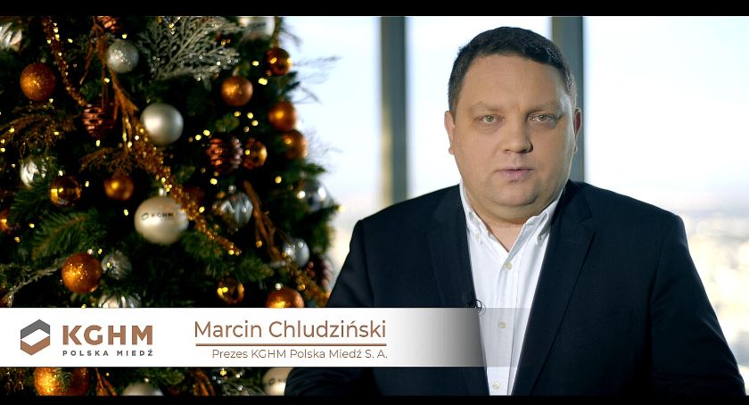 Świąteczne życzenia i podziękowania od prezesa KGHM Marcina Chludzińskiego