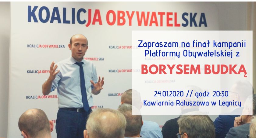 Borys Budka zakończy kampanię w Legnicy. Spotkanie w „Ratuszowej”