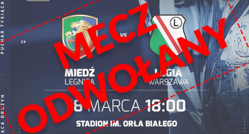 Koronawirus uderzył w Puchar Polski. Mecz Miedzi z Legią odwołany