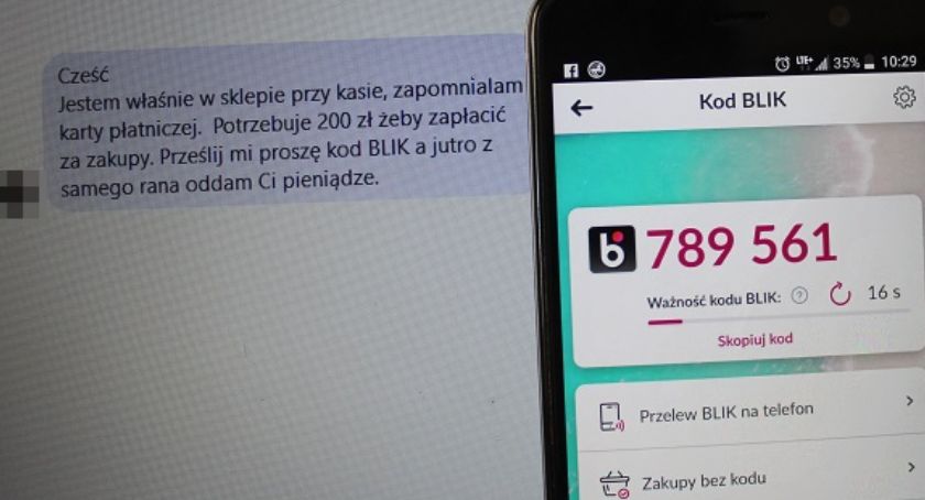 Legnicka policja apeluje: nie daj się oszukać za pomocą BLIK-a!