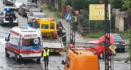 Wypadek na skrzyżowaniu Hutników z Lotniczą w Legnicy [ZDJĘCIA]