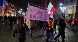 Antyszczepionkowcy przeciwko obostrzeniom epidemicznym [FOTO, WIDEO]