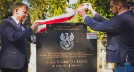 Odsłonięto tabliczkę na grobie Kazimierza Lizonia, Weterana Walk o Wolność i Niepodległość Ojczyzny (FOTO)