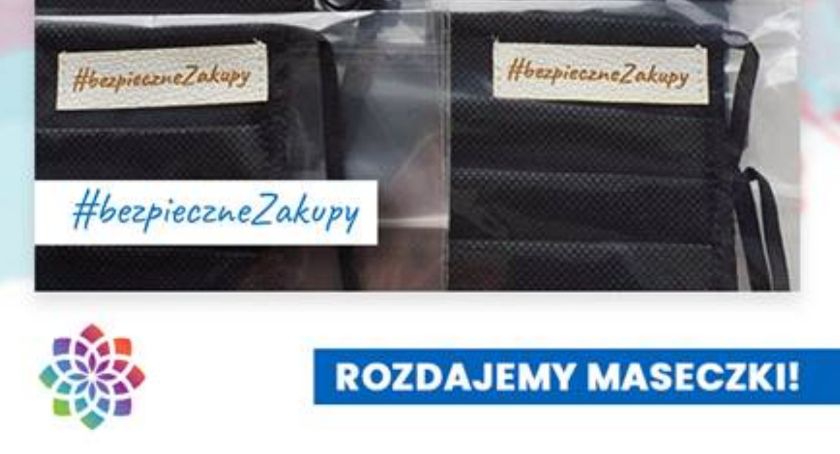 Galeria Tęcza rozdaje maseczki 