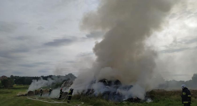 W Trojanowie pożar słomy, w Zadowicach ogień w lesie
