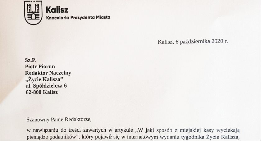 Wyjaśnienia nadesłane po artykule pt.