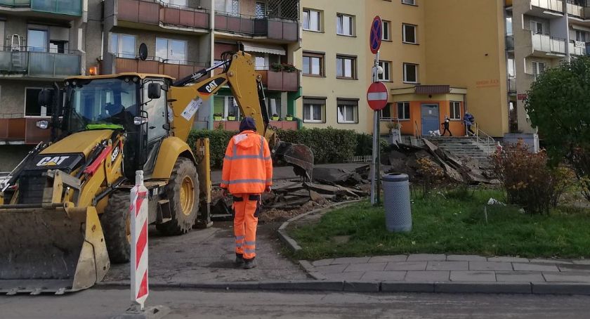 Trwają roboty drogowe na osiedlu Korczak
