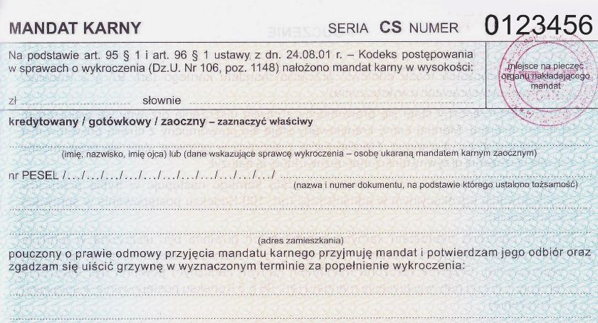 Przymus  przyjęcia mandatu karnego –  ukarany będzie musiał udowodnić, że nie jest przysłowiowym wielbłądem!