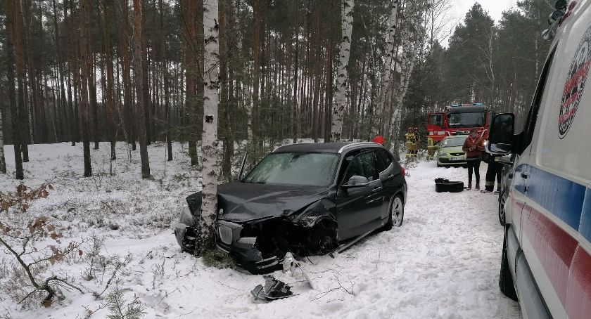 Helenów. Zderzenie przy wyprzedzaniu.