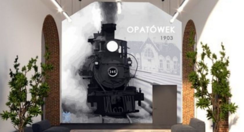 Malowidło z lokomotywą ozdobi dworzec w Opatówku