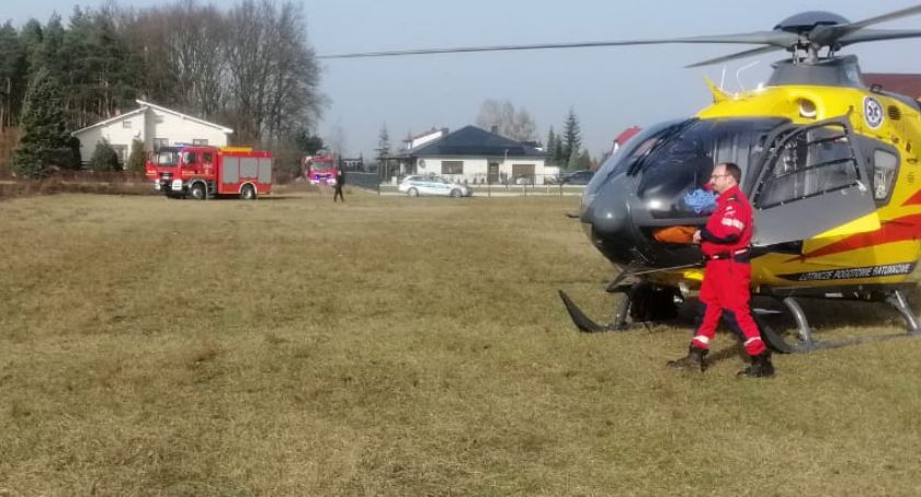Osoba poparzona w wyniku wypalania trawy - apel strażaków 