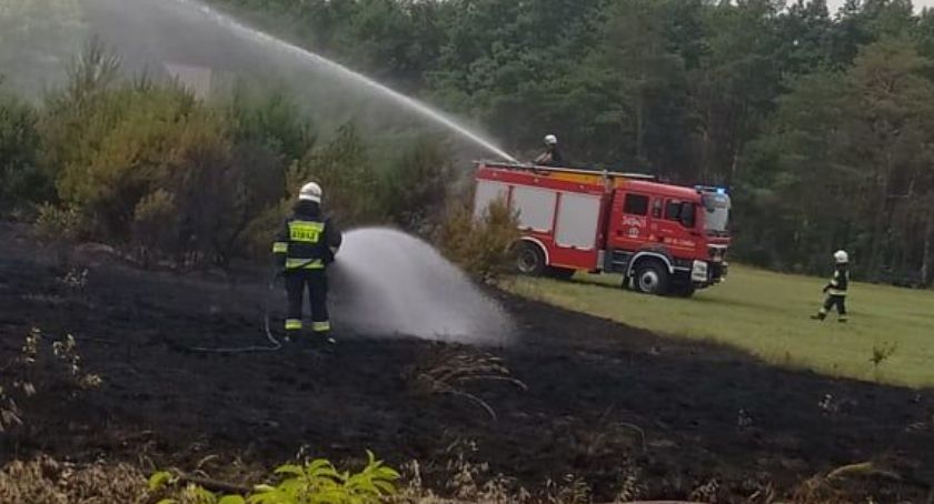 Pożar w Piskorach – mogło być groźnie