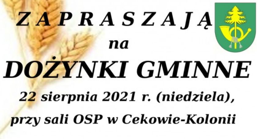 Gmina Ceków-Kolonia zaprasza na dożynki