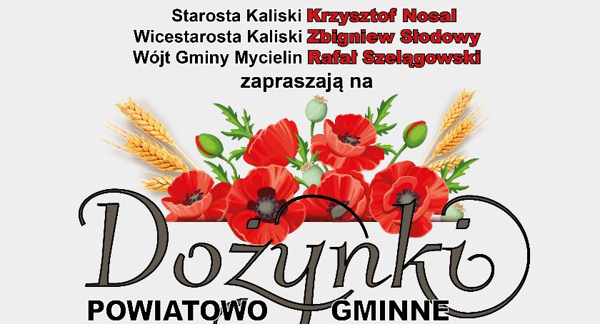 Dożynki w gminie Mycielin -  zaproszenie
