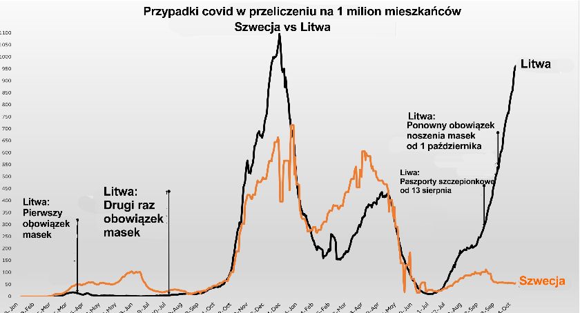 Prosty wykres, a wyjaśnia Covid
