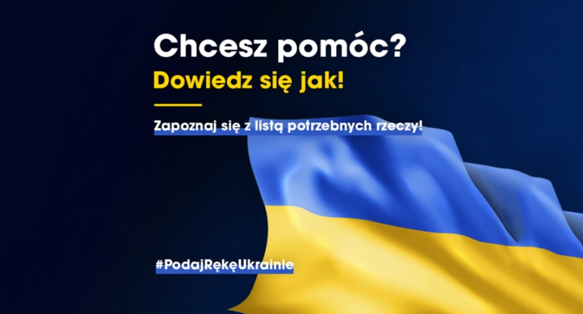 Zbiórka darów dla uchodźców z Ukrainy.