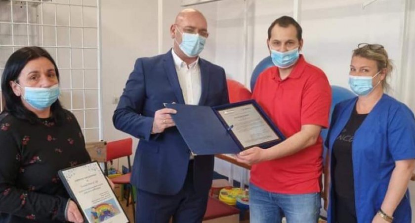 Sprzęt do rehabilitacji małych pacjentów od fundacja Bread of life Kalisz