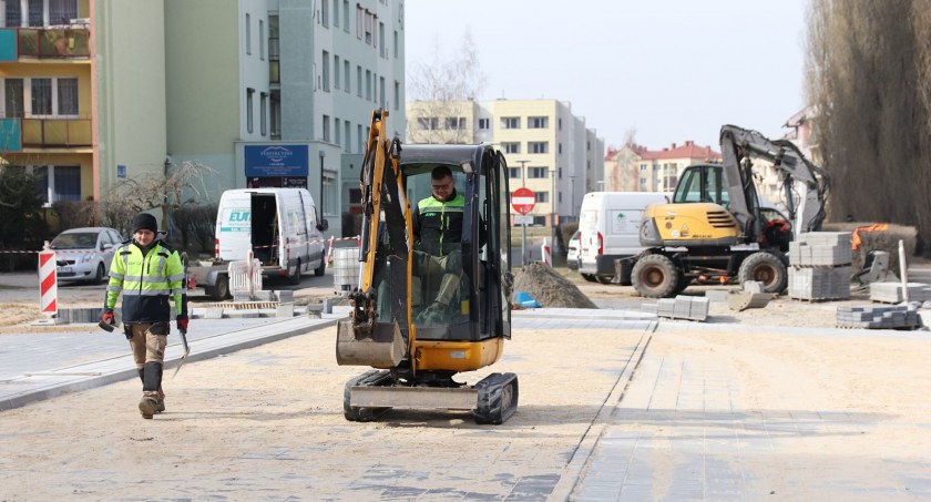 Ulica Wyszyńskiego w remoncie
