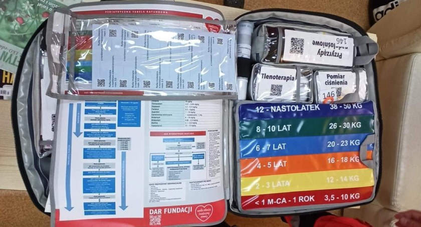 Ratunkową torbę pediatryczną od WOŚP dla kaliskiego szpitala