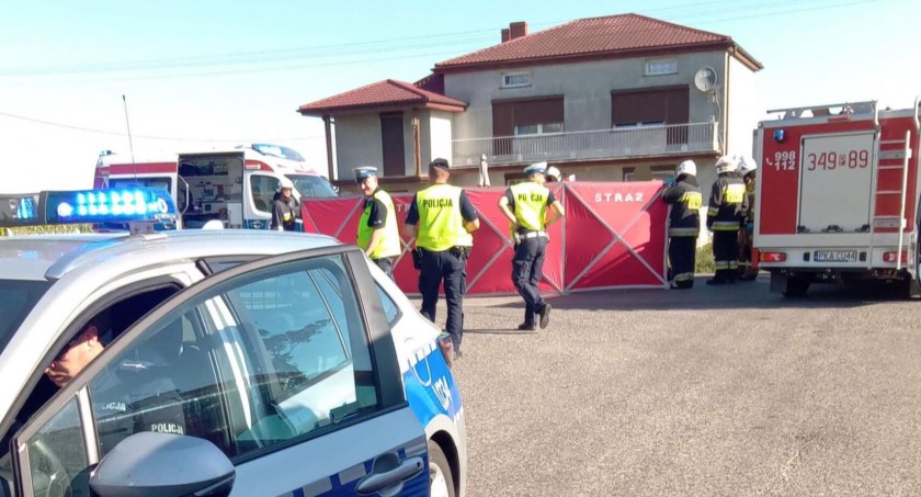 Tragiczny wypadek w miejscowości Zbiersk Cukrownia. Samochód śmiertelnie potrącił rowerzystę