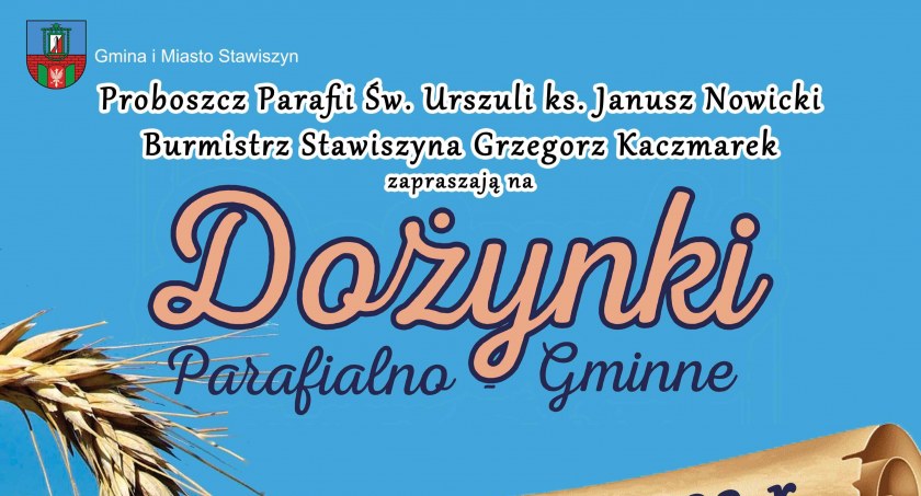 Dożynki Parafialno-Gminne w Zbiersku - zaproszenie