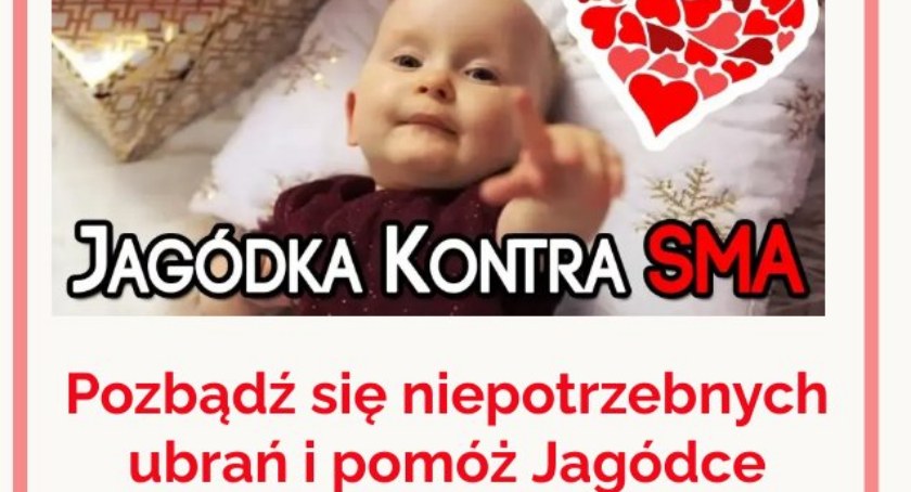 Zbiórka ubrań dla Jagódki